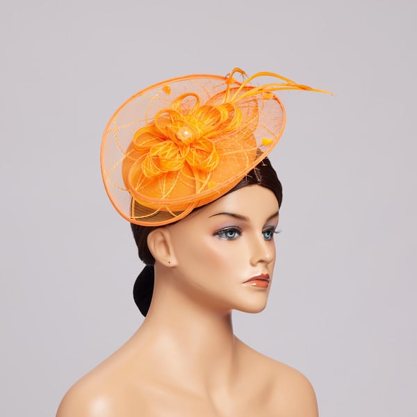 Women's Elegant Vintage Mesh With Flower Cocktail Kentucky Derby Fascinators With Clip - Black
