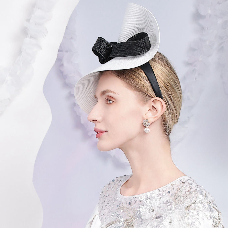 Women's Vintage Bow Polyester Kentucky Derby Royal Ascot Fascinators With Headband