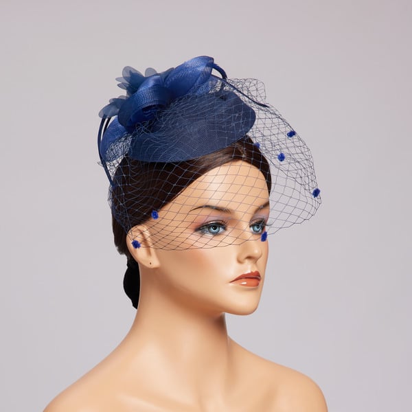 Women's Mesh With Faux Feather Veil Kentucky Derby Pillbox Hats Fascinators With Clip
