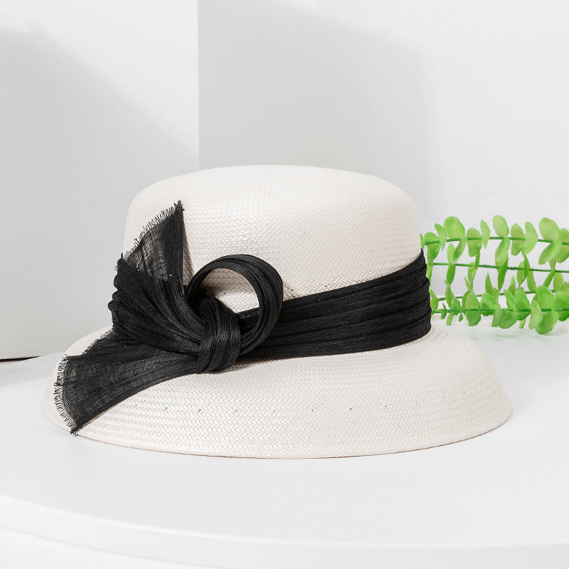 Women's Elegant Summer Silkabaca Papyrus Tea Party Beach Sun Hats