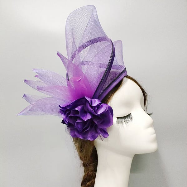 Women's Elegant Vintage Mesh With Tulle Cocktail Kentucky Derby Fascinators With Clip