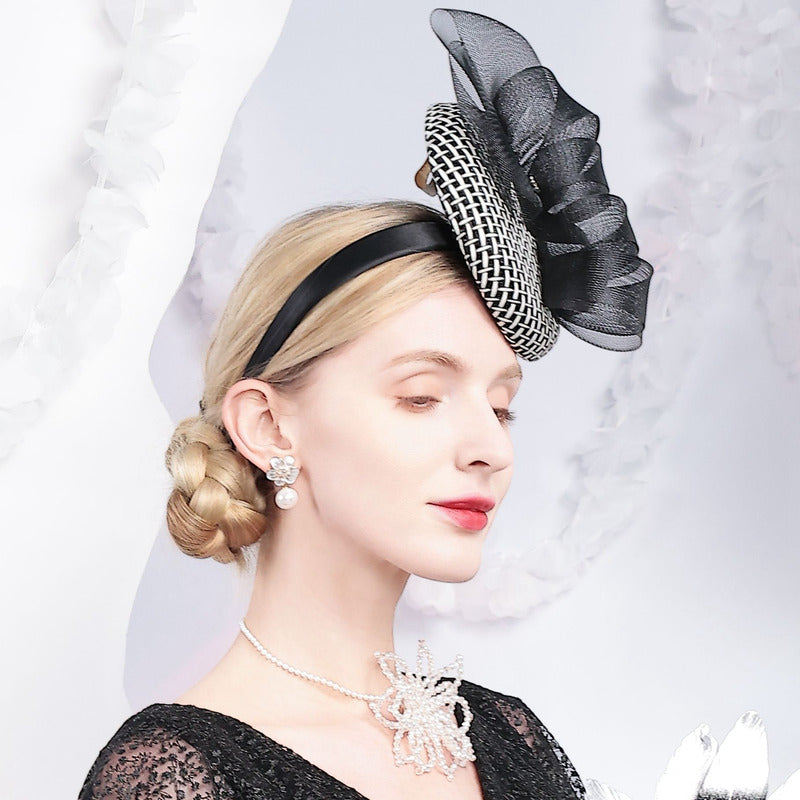 Women's Classic Flax Polyester Kentucky Derby Royal Ascot Fascinators With Headband