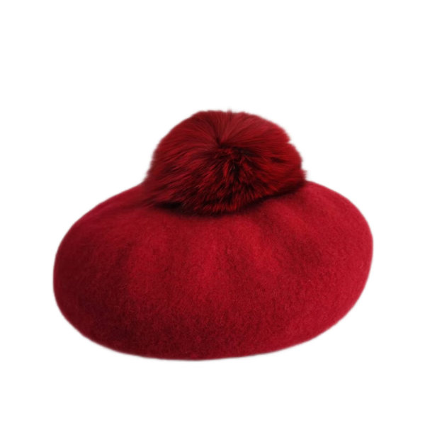 Women's Beautiful Simple Winter Polyester Wool Blend Casual Wedding Beret Hats