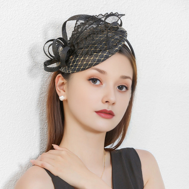 Women's Flower Sinamay Kentucky Derby Fascinators With Headband