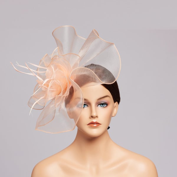 Mesh With Faux Feather Flower Kentucky Derby Fascinators With Clip
