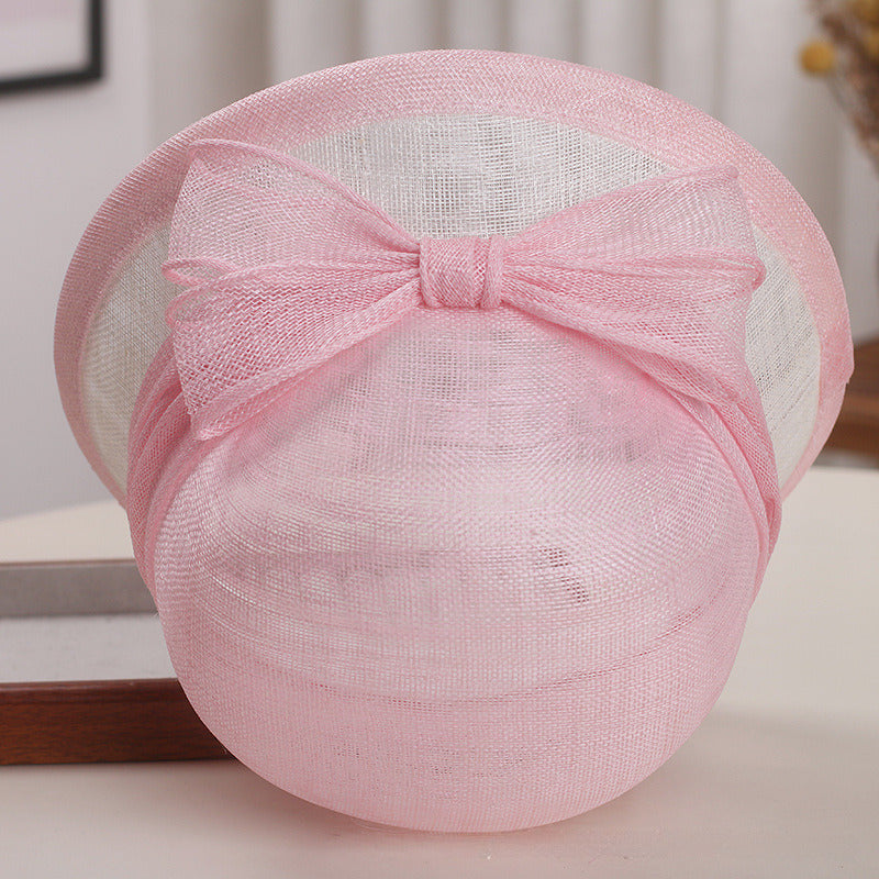 Women's Elegant Summer Bow Sinamay Tea Party Church Hats