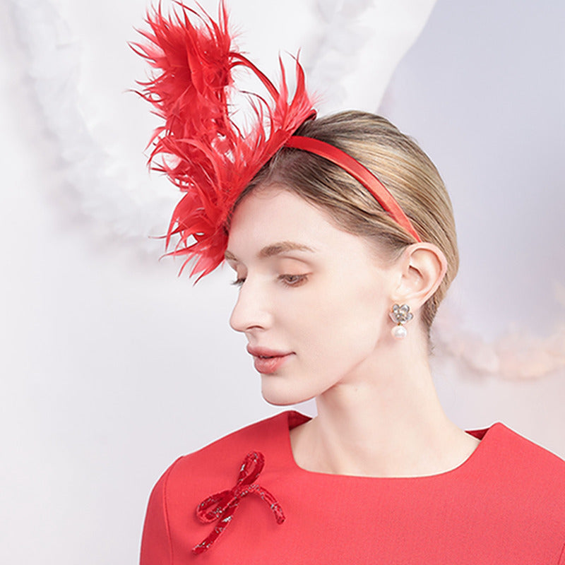 Women's Elegant Faux Feather Faux Feather Horse Racing Fascinators With Headband