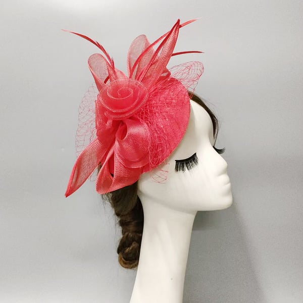 Women's Elegant Vintage Mesh With Flower Cocktail Kentucky Derby Fascinators With Clip - Green