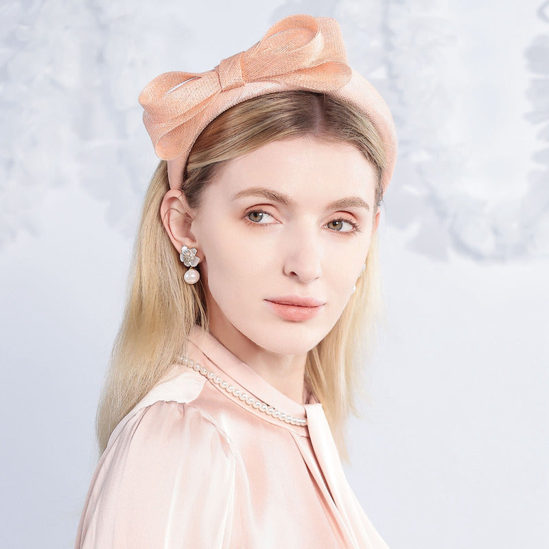 Women's Elegant Bow Sinamay Tea Party Fascinators With Headband