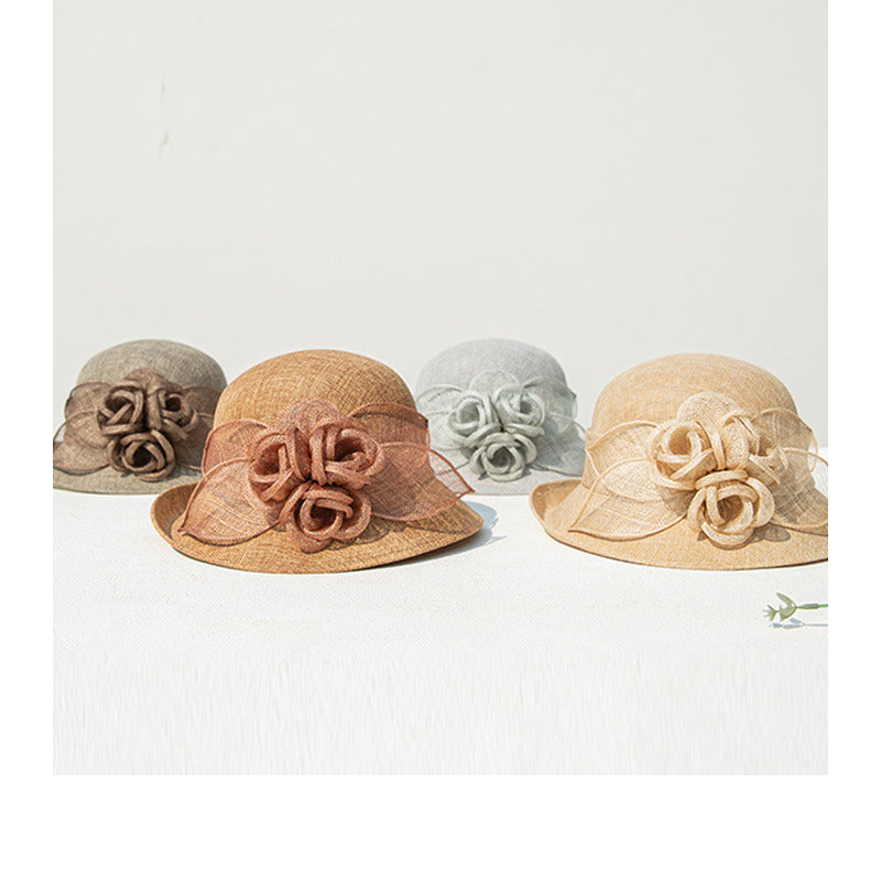 Women's Flower Sinamay Kentucky Derby Sun Hats