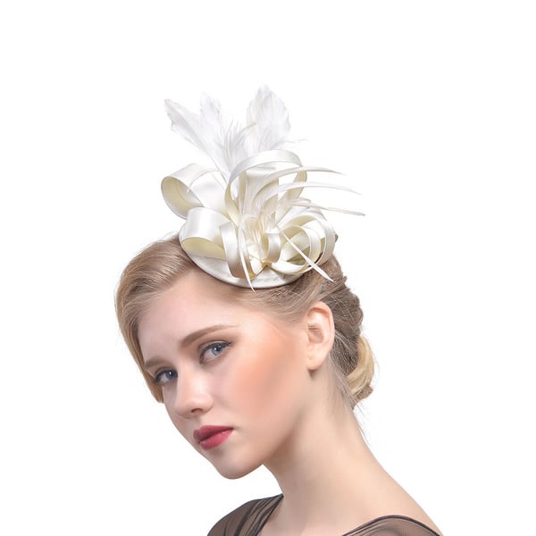 Women's Satin With Faux Feather Kentucky Derby Fascinators With Clip Headband