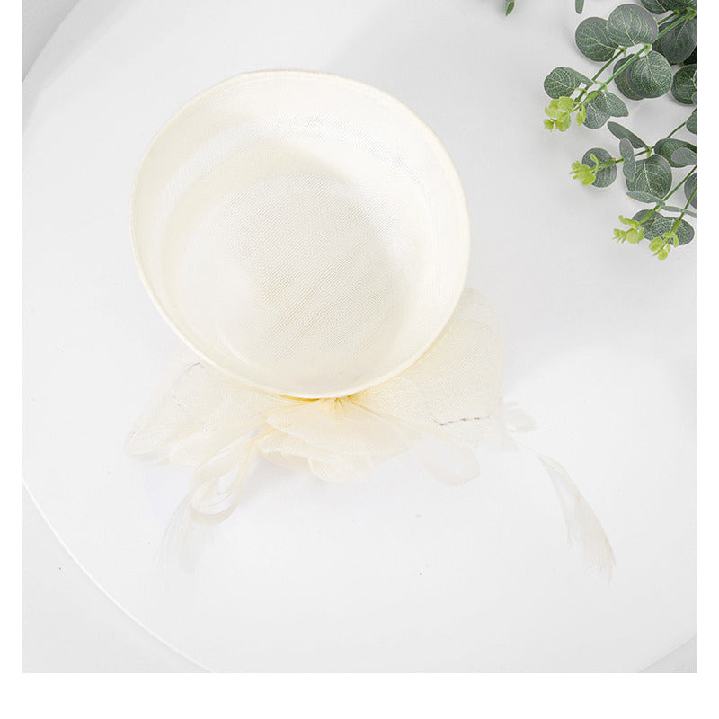 Women's Faux Feather Faux Sinamay Kentucky Derby Pillbox Hats Fascinators