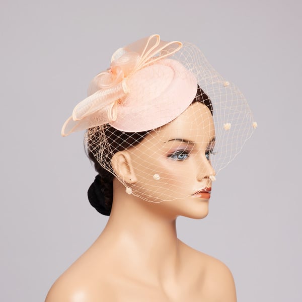 Women's Elegant Vintage Mesh With Bowknot Flower Tulle Cocktail Kentucky Derby Pillbox Hats Fascinators With Clip