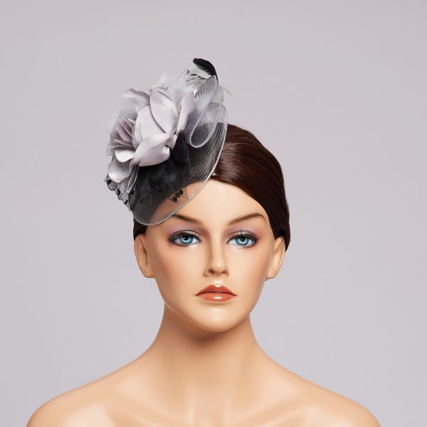 Women's Mesh With Faux Feather Flower Polka Dot Kentucky Derby Fascinators With Clip