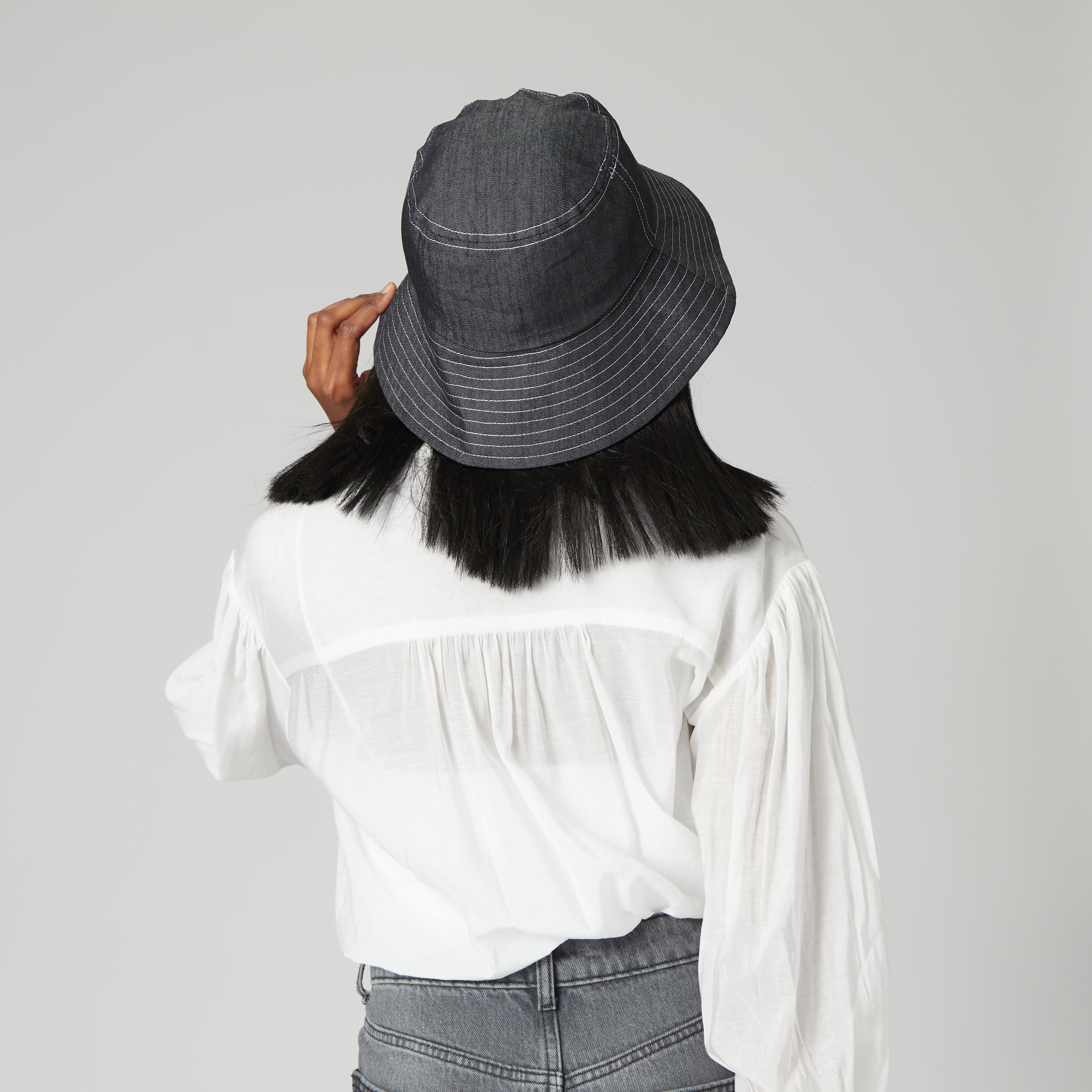 Stitched Flared Hat