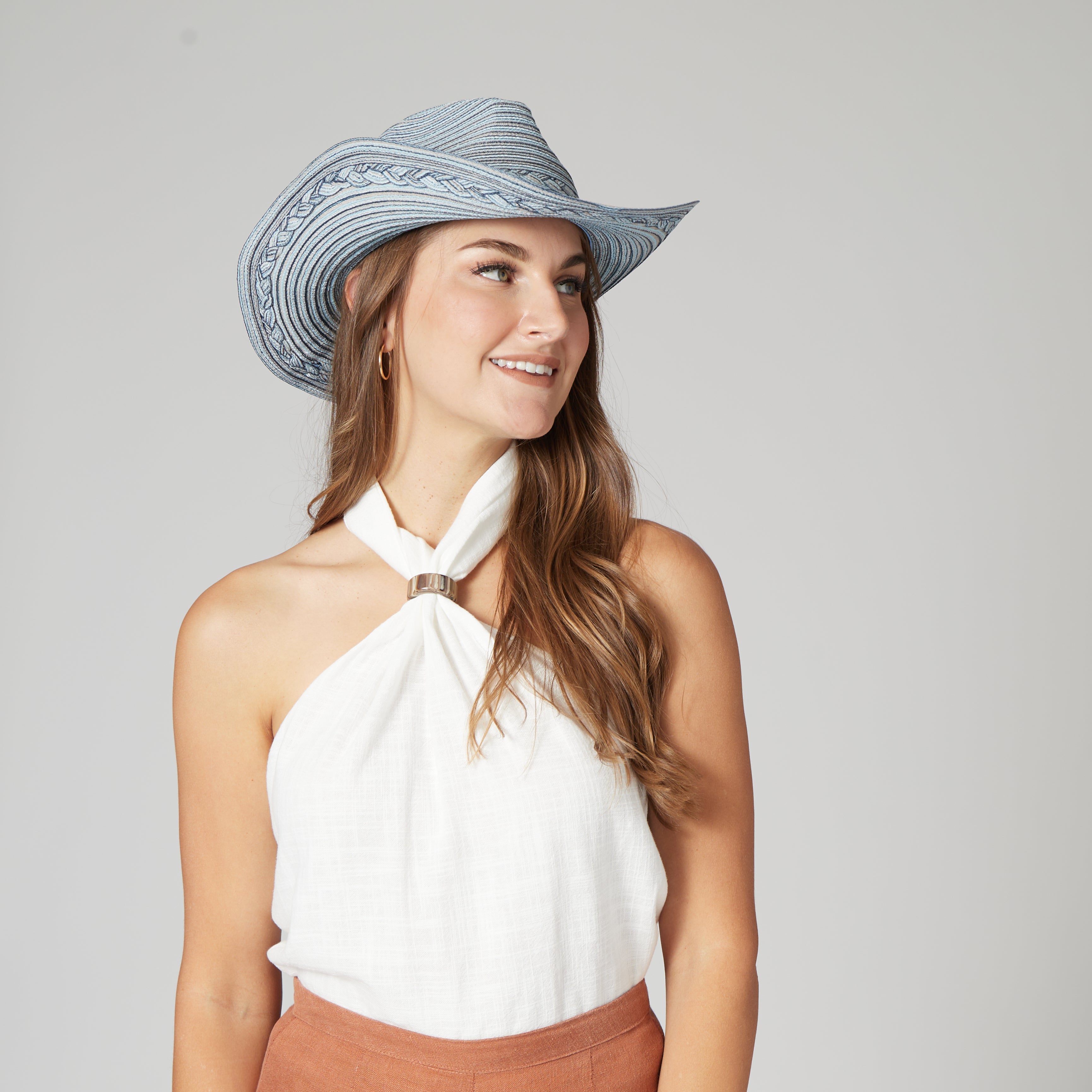Braided Band Western Hat