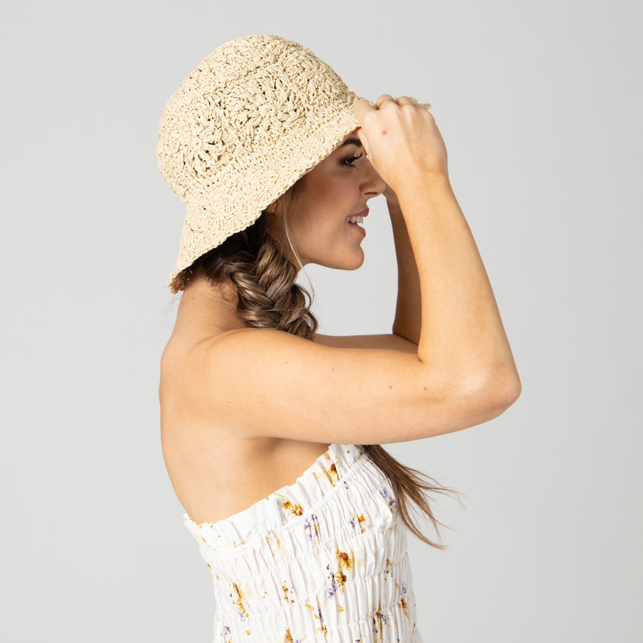 Women's Scalloped Bucket Sun Hat