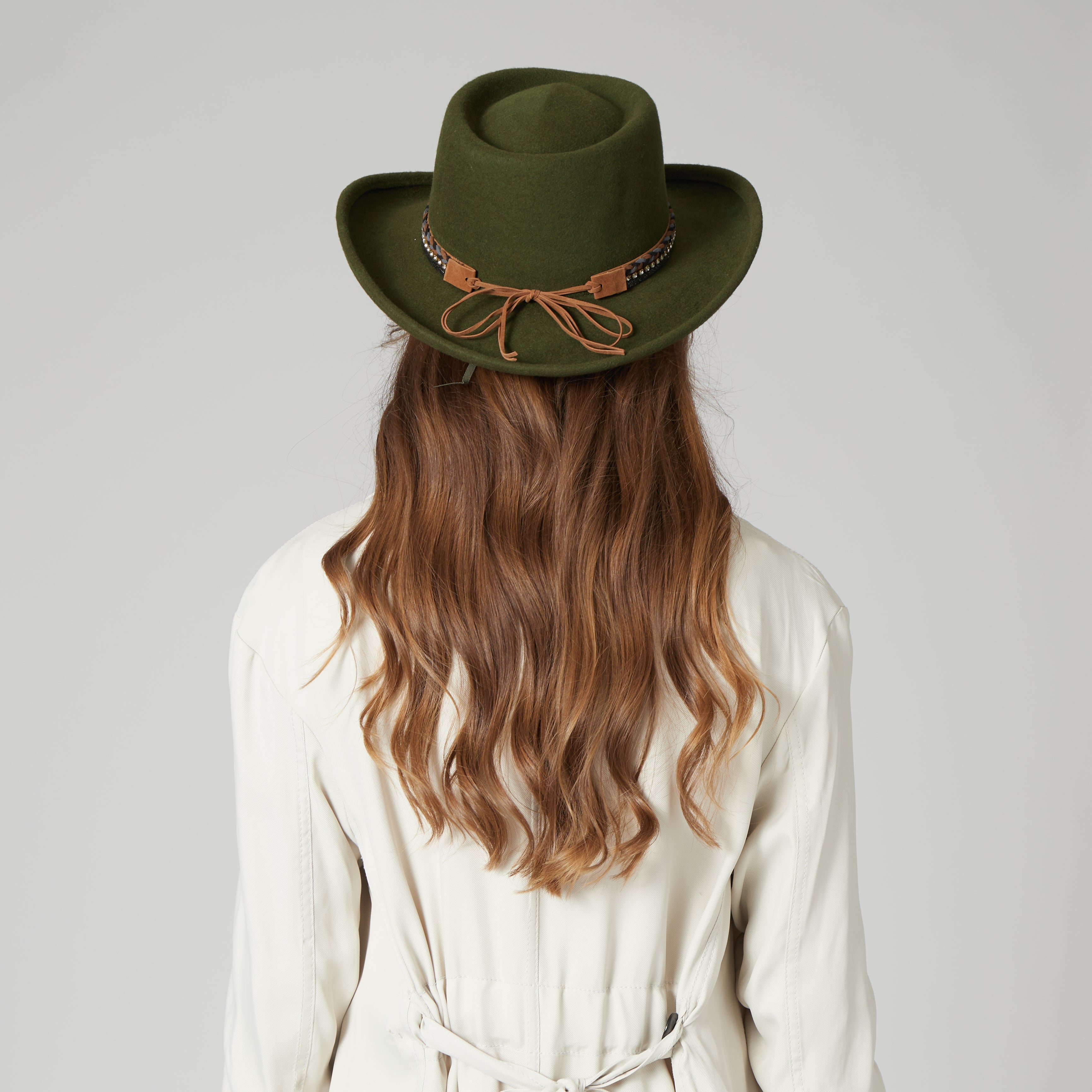 Tall Crown Wide Brim Hat