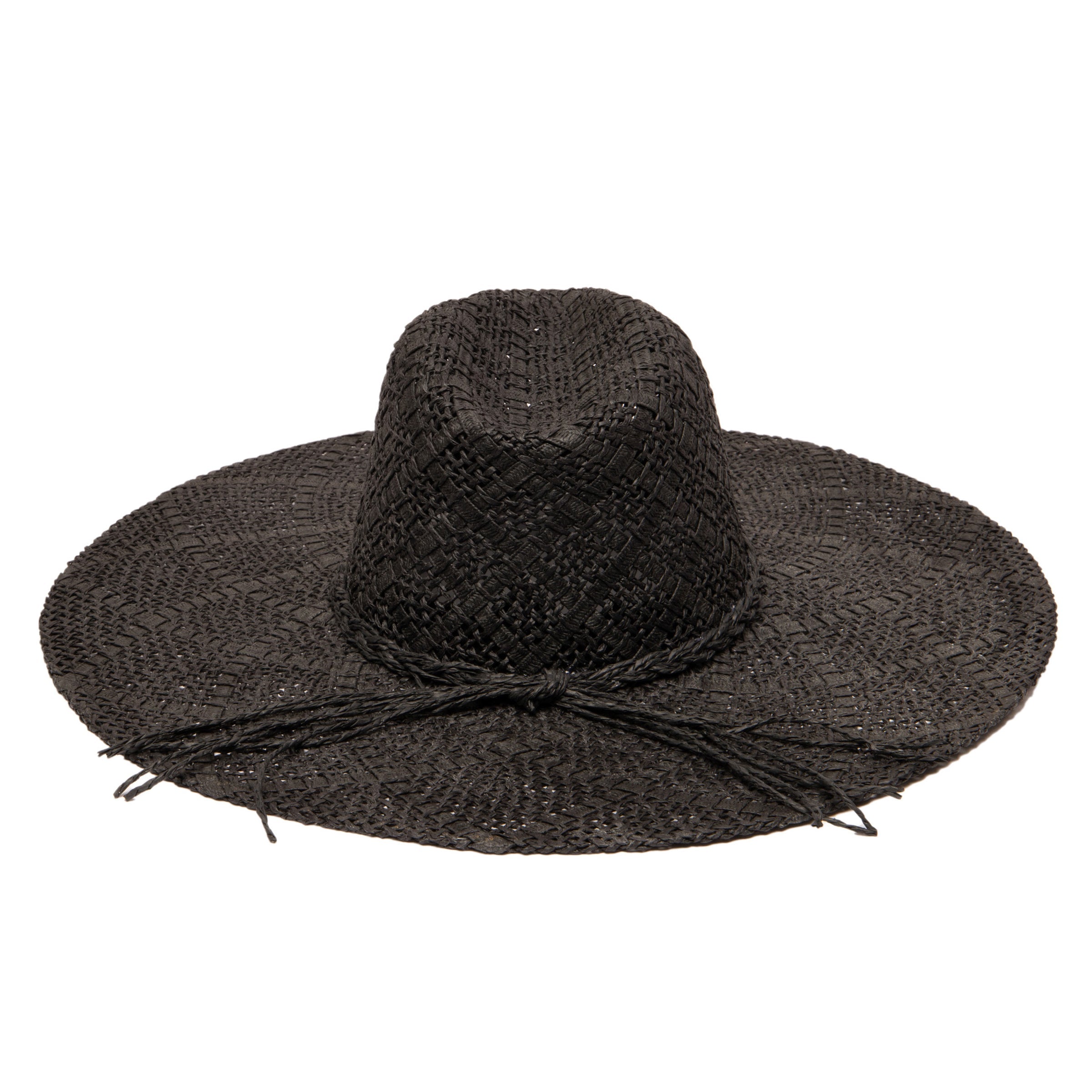 Braided band wide hat