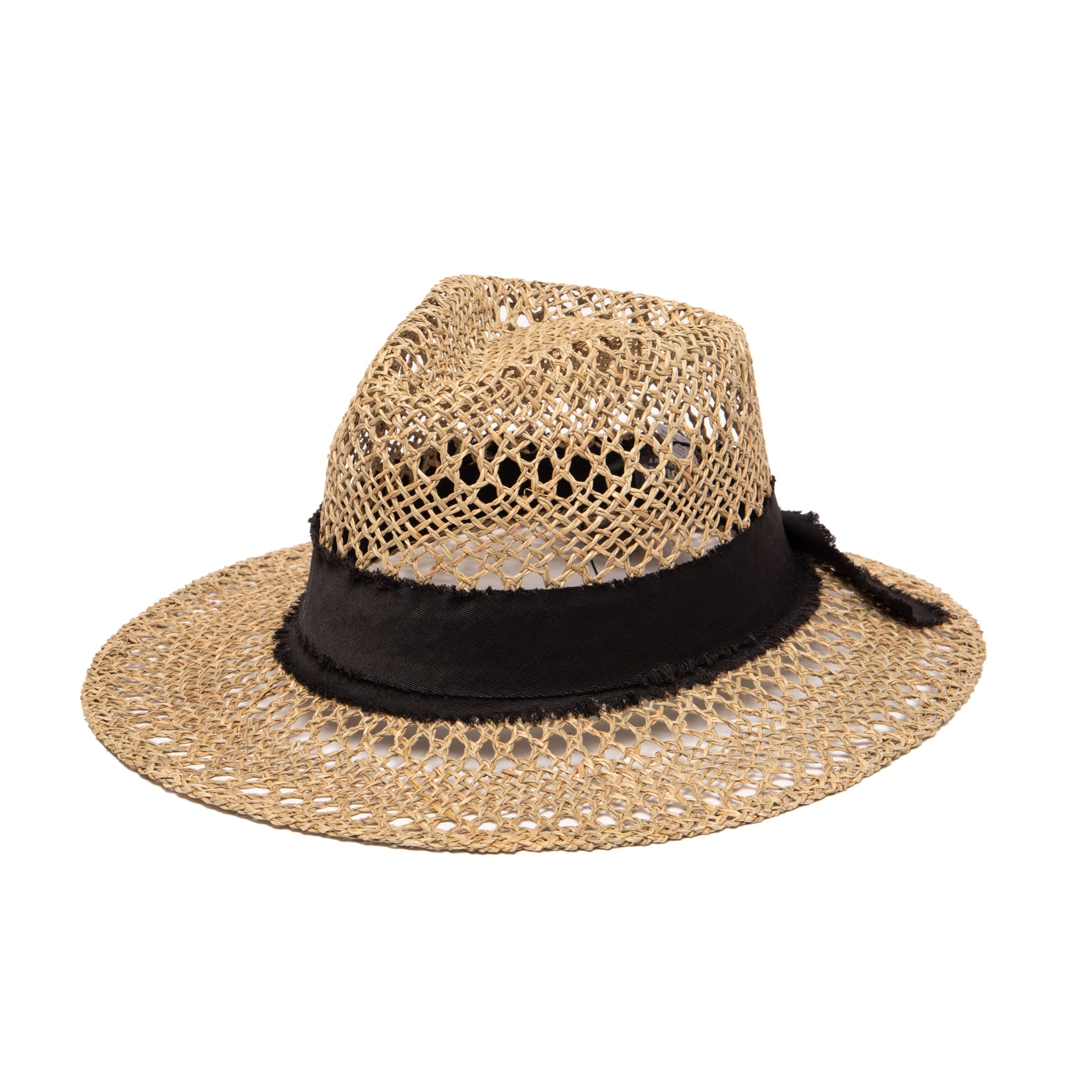 Women's Ribbon Wide-Brim Hat
